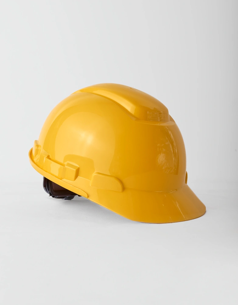Casco amarillo de seguridad